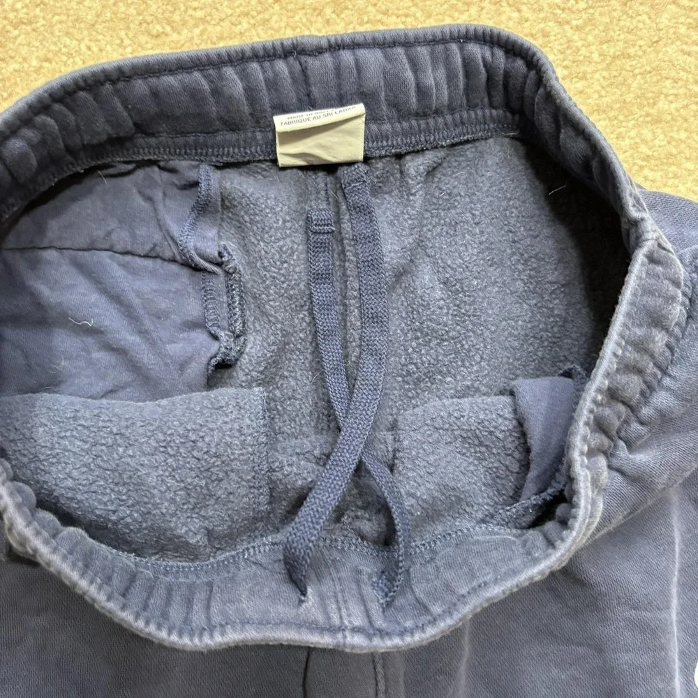 Nike Sweatpants Mens Small Blue Fleece Jogger Pants Pockets Lounge Athletic